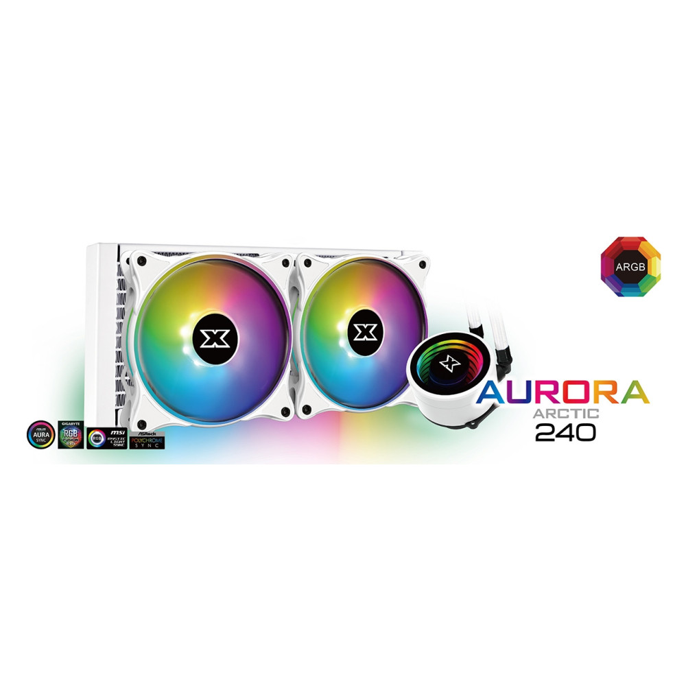Kit de watercooling Xigmatek Aurora Arctic 240 ARGB