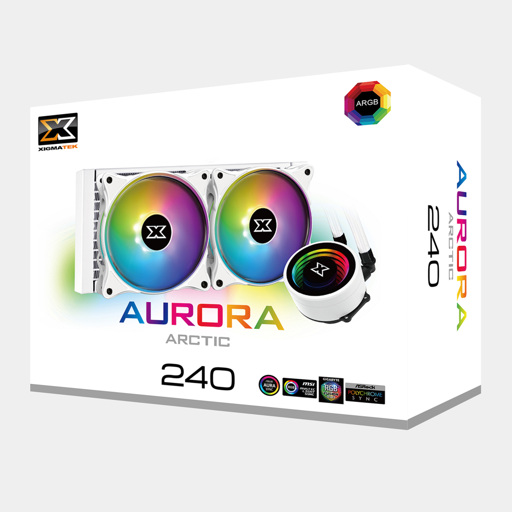 Kit de watercooling Xigmatek Aurora Arctic 240 ARGB