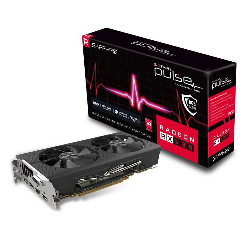 Carte Graphique Sapphire Pulse Radeon RX580 8G