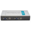 DKVM-4U Switch 4 ports clavier-écran-souris avec câbles intégrés USB