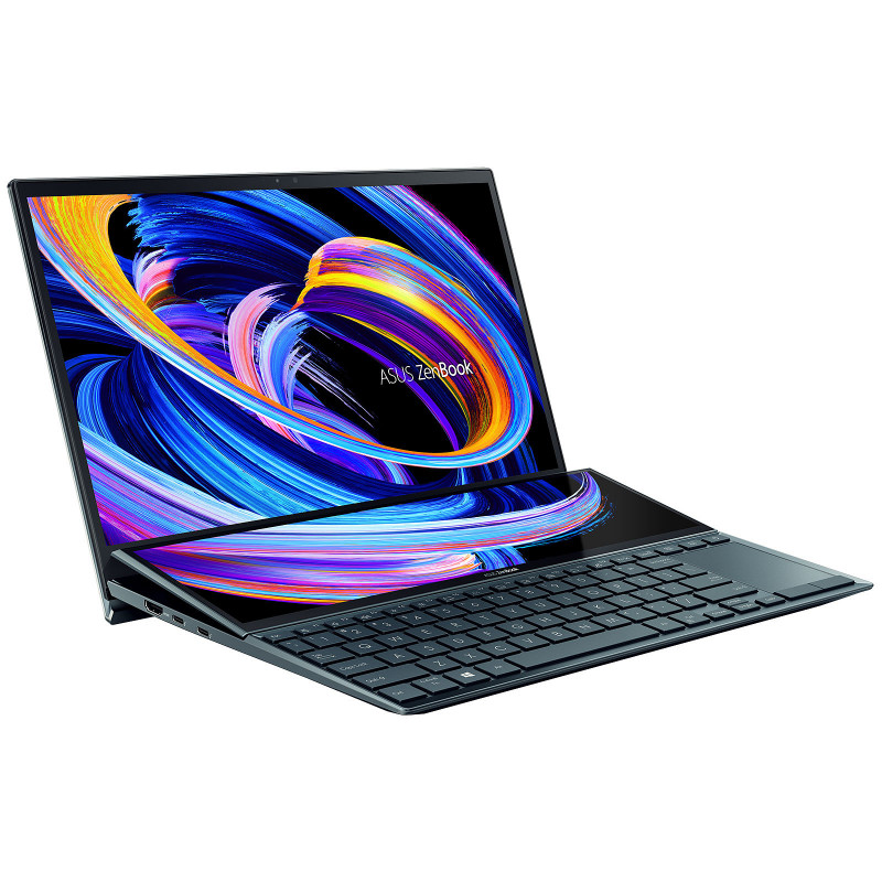 Pc portable ASUS Zenbook Duo UX482EG-HY055T / i7 11è Gén / 16 Go / Bleu  Foncé + ScreenPad Plus & Stylus