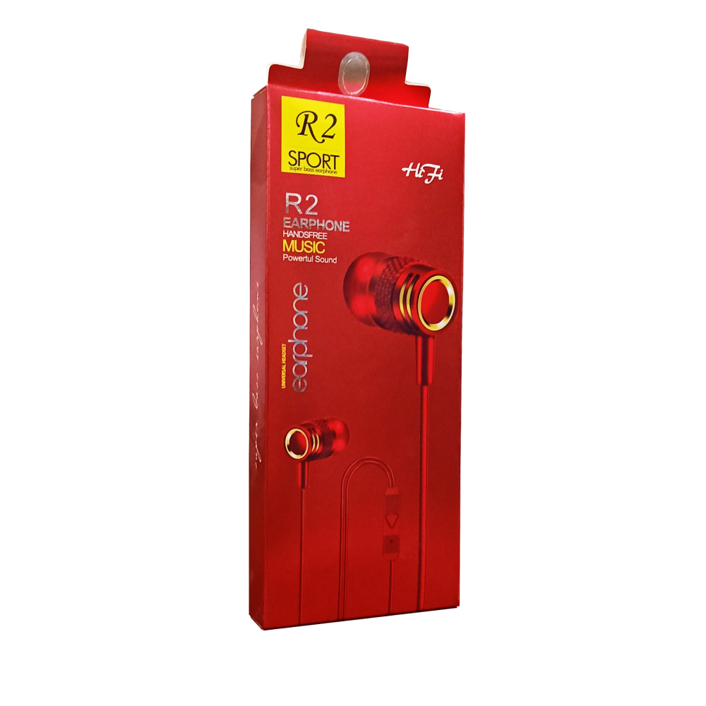 Écouteurs intra-auriculaires avec Micro R2 / Rouge
