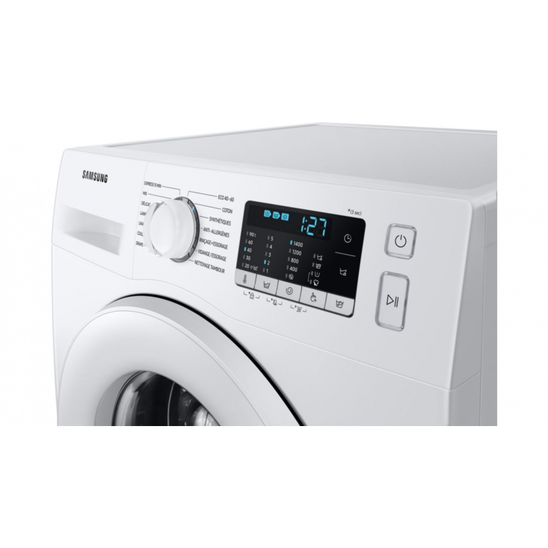 Machine à laver Samsung Eco Bubble 8KG WW80TA046TE / Blanc + Livraison + Installation et Mise en