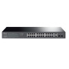 Switch de bureau rackable Gigabit Easy 24 ports PoE +  RJ45 10/100/1000 Mbps avec 2 emplacements SFP