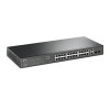 Switch de bureau rackable Gigabit Easy 24 ports PoE +  RJ45 10/100/1000 Mbps avec 2 emplacements SFP