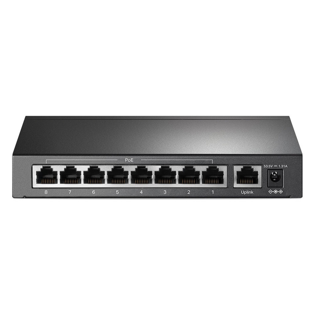 Switch de bureau TP-Link 9 ports 10/100 Mbps dont 8 ports PoE+