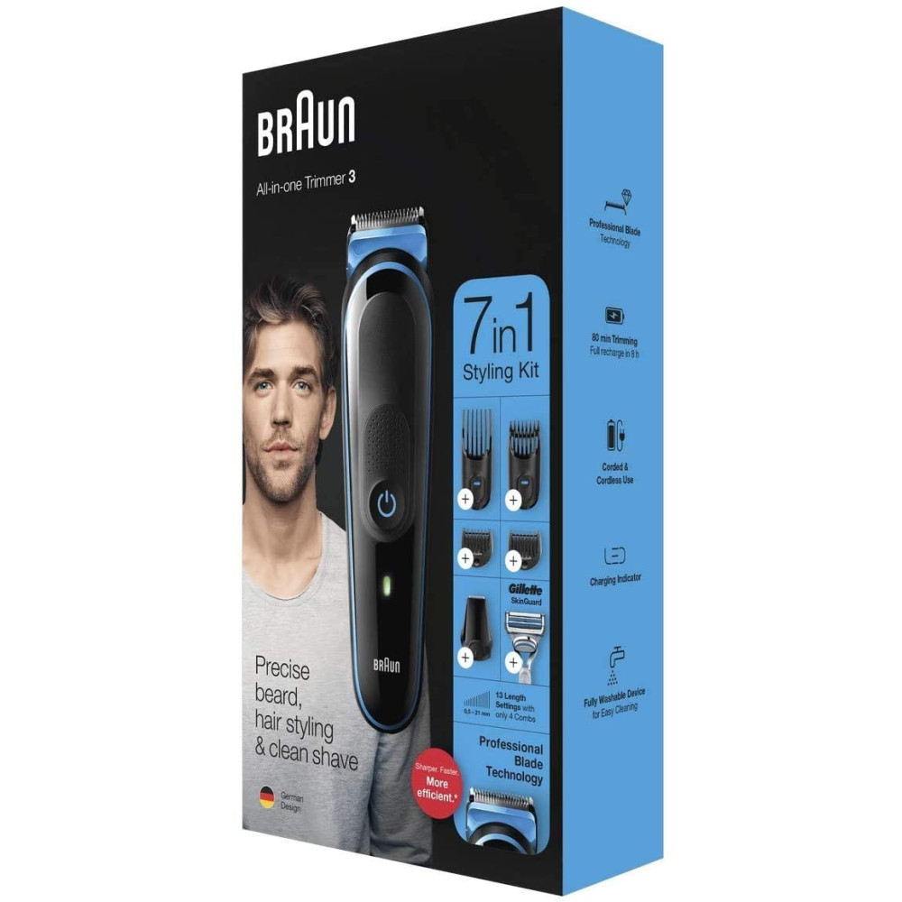 Tondeuse à barbe Braun 7en1 MGK3242 / Noir