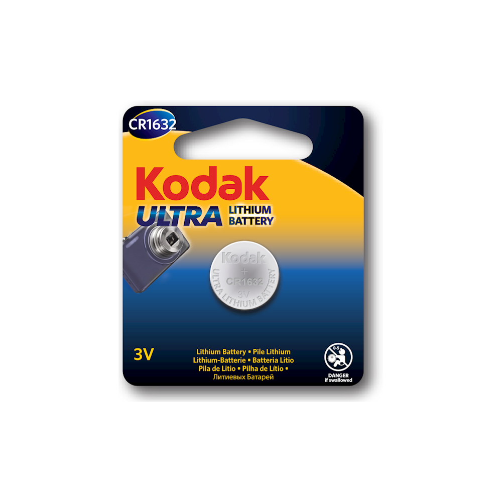 Pile Bouton KODAK Max CR1632 Lithium 3V