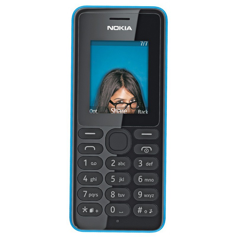 Téléphone Portable Nokia 108 / Double SIM / Cyan