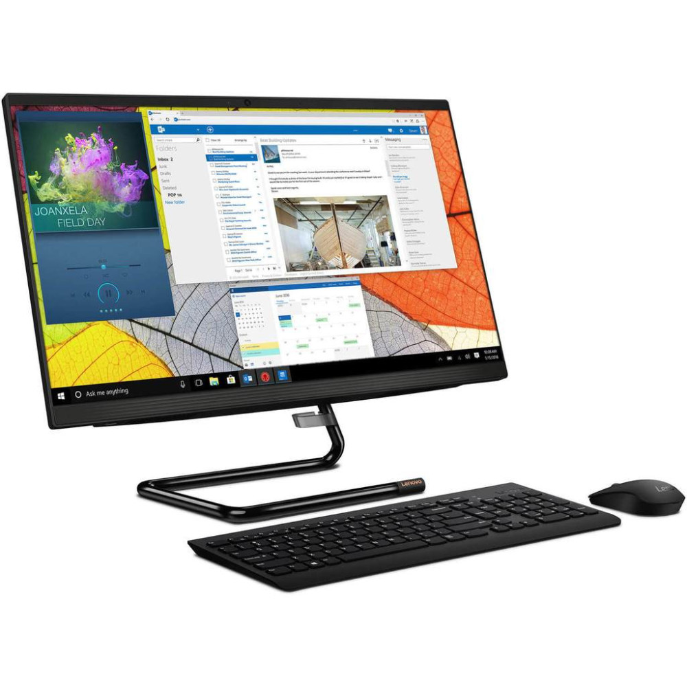 Pc de bureau Lenovo IdeaCentre AIO 3i 22" FHD / i5 10è Gén / 4 Go / Noir