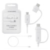 Câble de charge Samsung Combo Micro USB & USB Type-C / Noir
