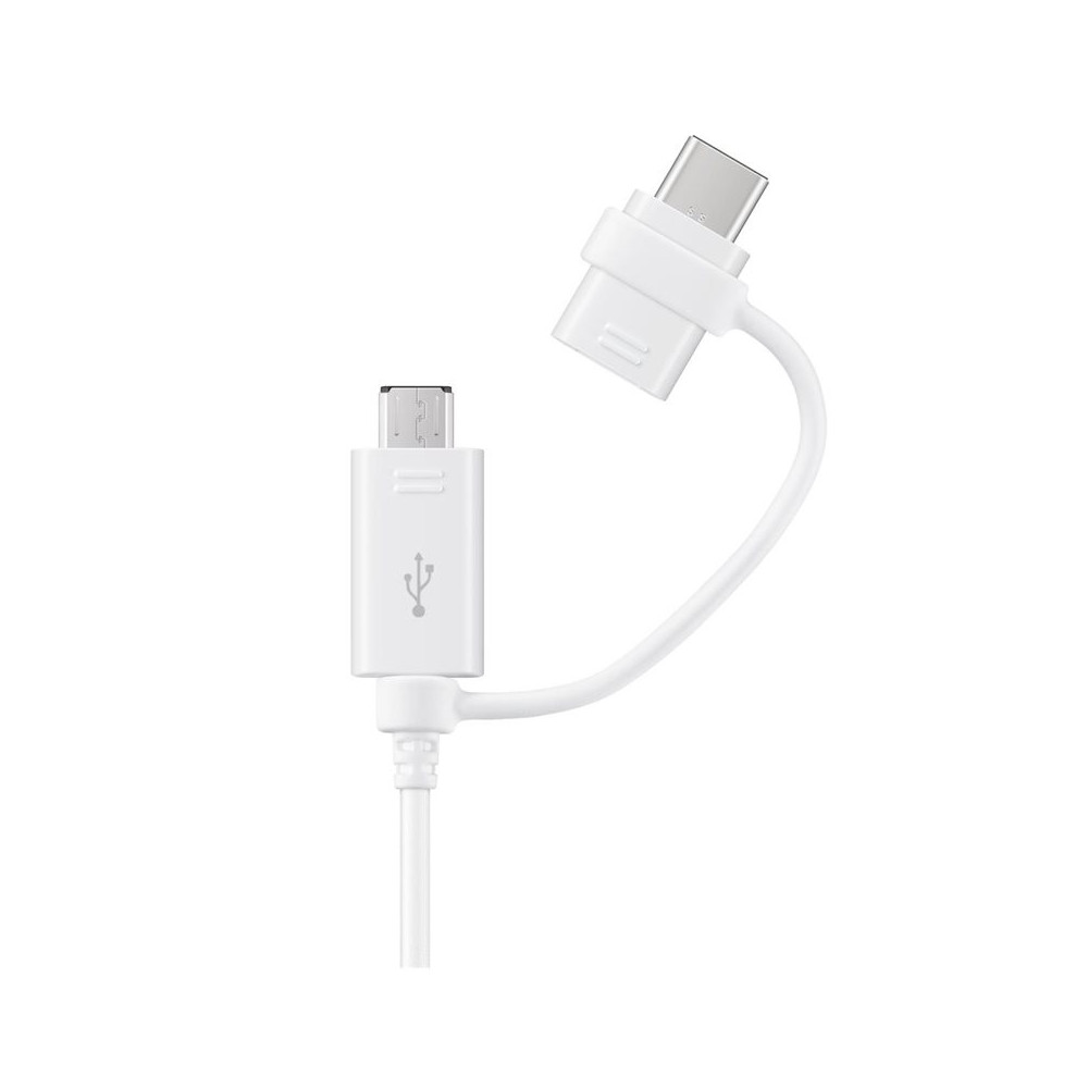Câble de charge Samsung Combo Micro USB & USB Type-C / Noir
