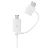 Câble de charge Samsung Combo Micro USB & USB Type-C / Noir