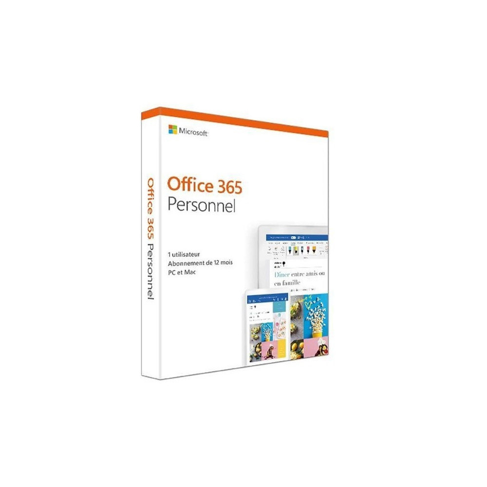 Microsoft Office 365 Personnel Francais SUBscr / 1 an