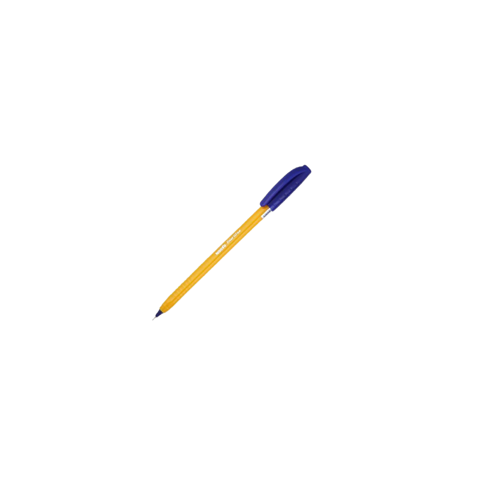 Stylo à bille Nuovo Trino cadre jaune 0.7mm / Bleu