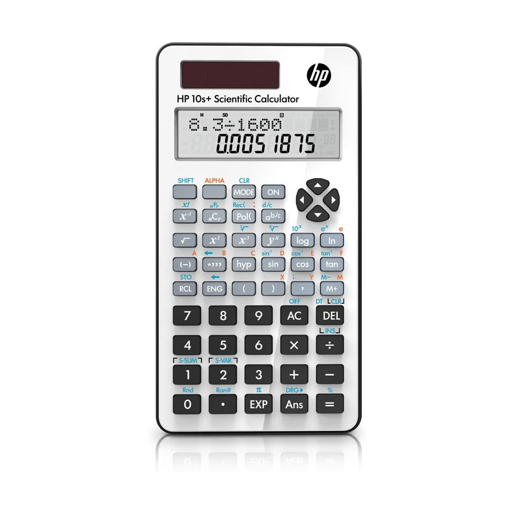 Calculatrice scientifique Solaire 10 chiffres HP 10S+