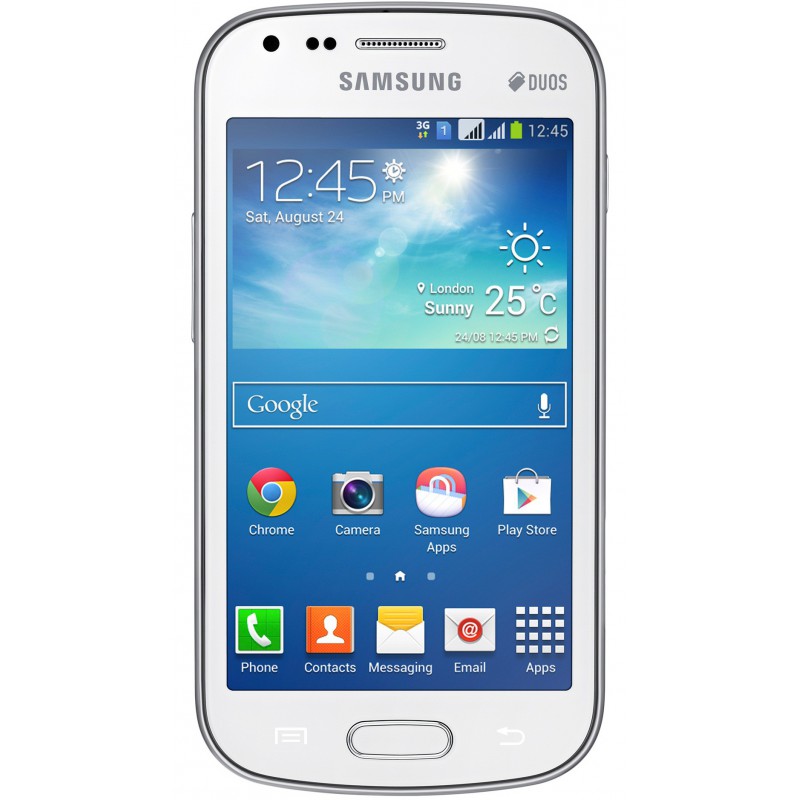 Téléphone Portable Samsung Galaxy S Duos 2 / Double SIM / Blanc