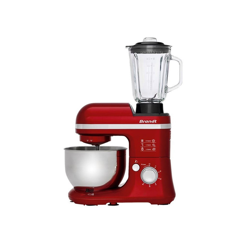 Robot Pâtissier multifonction Brandt / 650W / Rouge