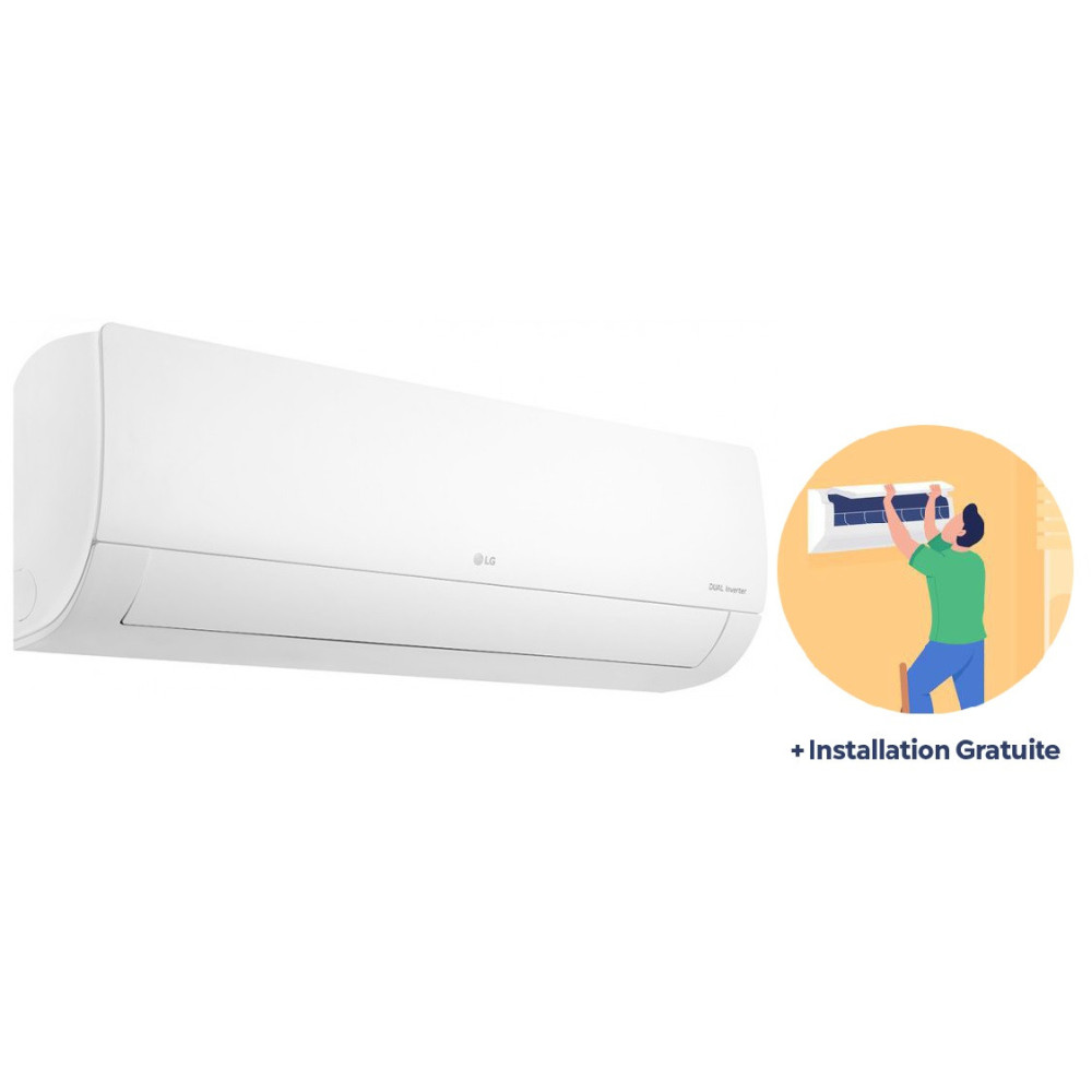 Climatiseur LG 18000 BTU Inverter DualCool E Look/ Chaud/Froid + Installation Gratuite