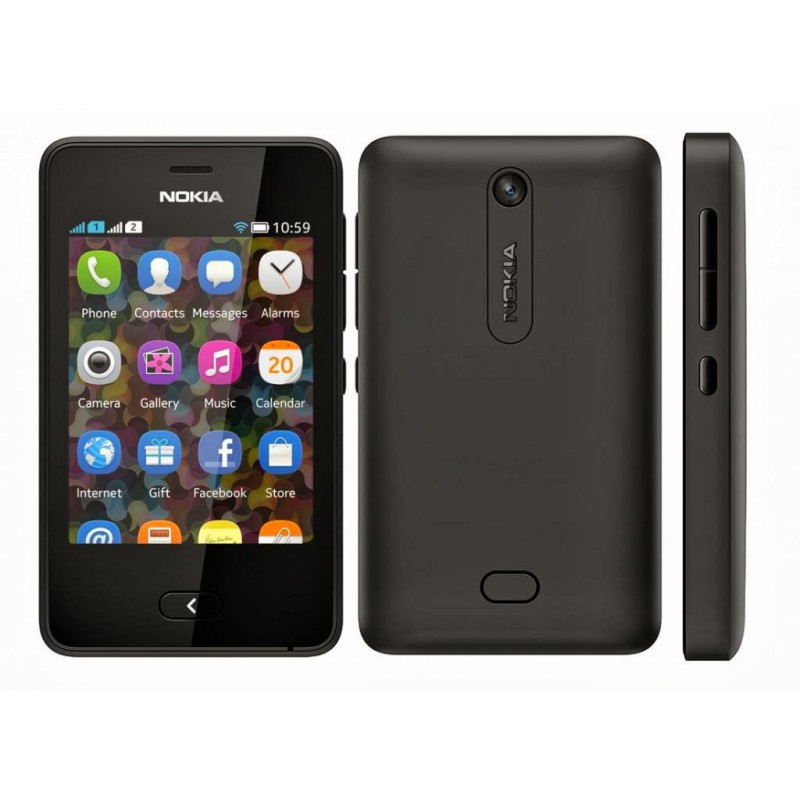 Téléphone Portable Nokia Asha 502 / Double SIM / Noir