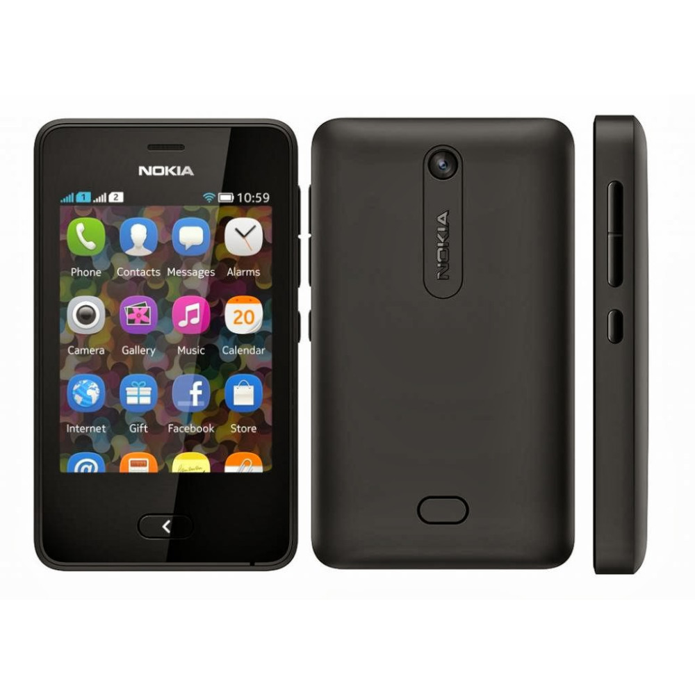 Téléphone Portable Nokia Asha 502 / Double SIM / Noir