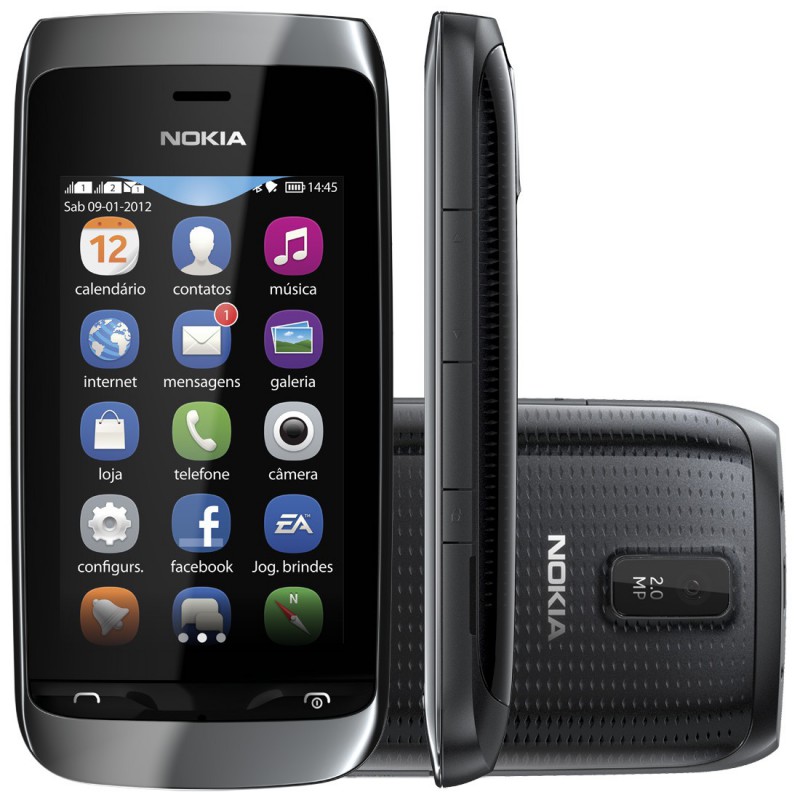Téléphone Portable Nokia Asha 310 / Double SIM / Noir