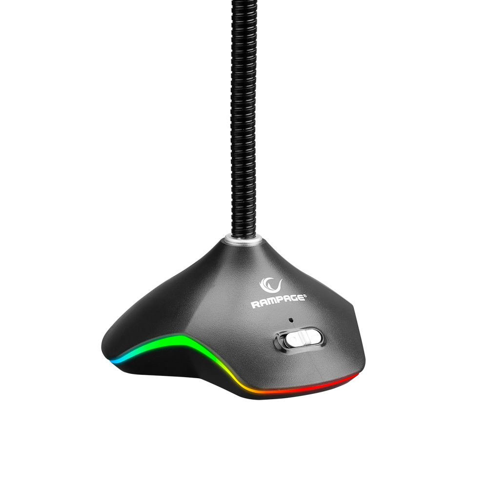 Microphone Gamer Rampage RMX-M7 PYTHON RGB / PC / PS4 / XBOX / Mobile