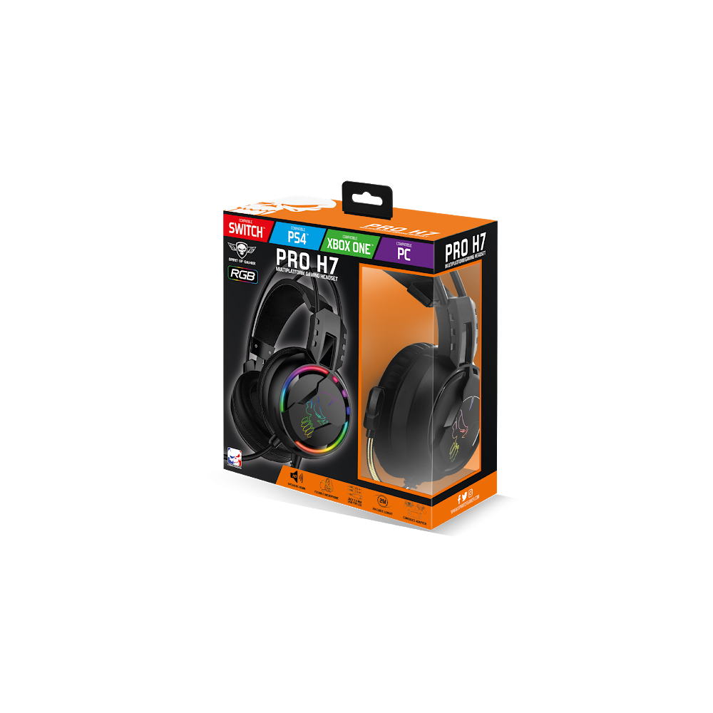 Casque Micro Gaming Spirit of Gamer Pro H7 LED RGB