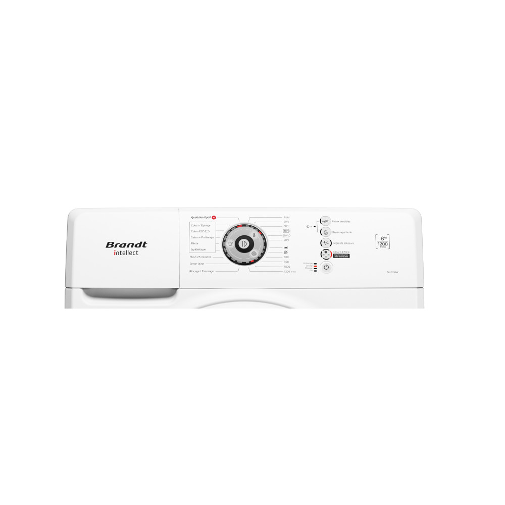 Machine À Laver Automatique Brandt BAL82WW / 8Kg / Blanc + 130DT BON DE RÉDUCTION