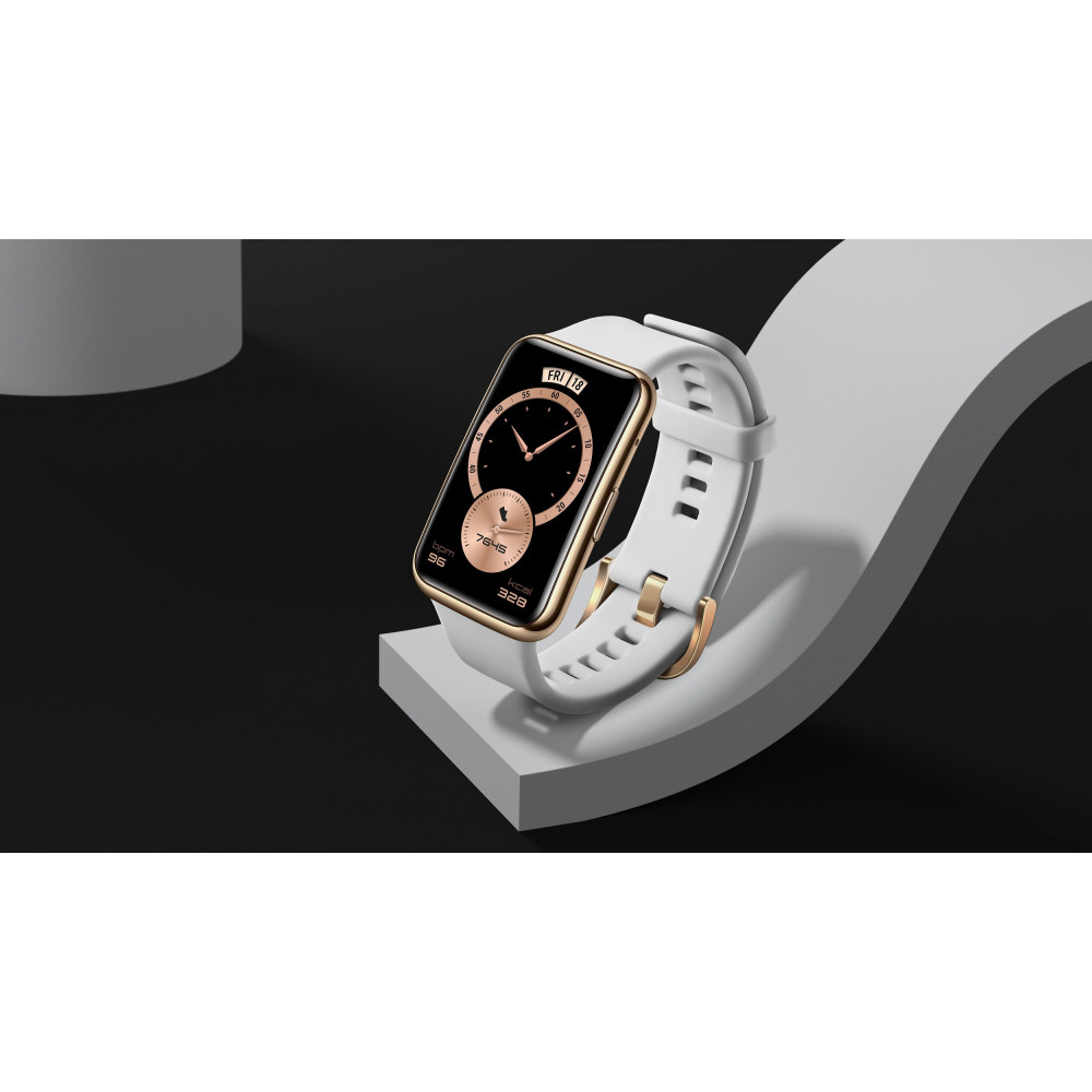 Montre Connectée Huawei Watch Fit ELEGANT blanc givré