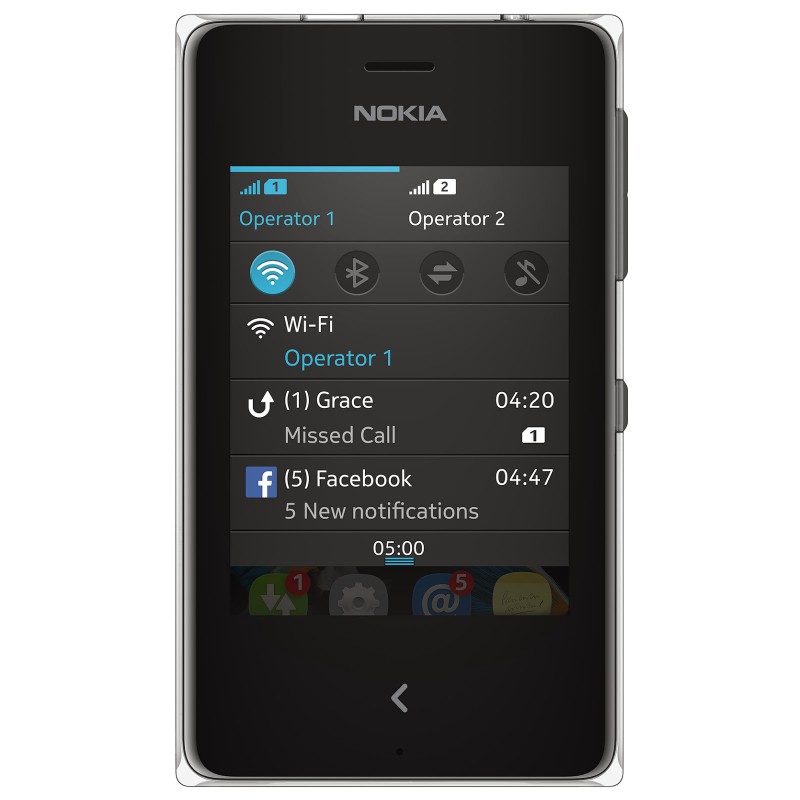 Téléphone Portable Nokia 500 / Double SIM / Noir