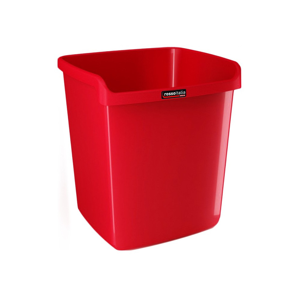 Corbeille A Papier RossoItalia 15L ARDA Rouge 8116RIR