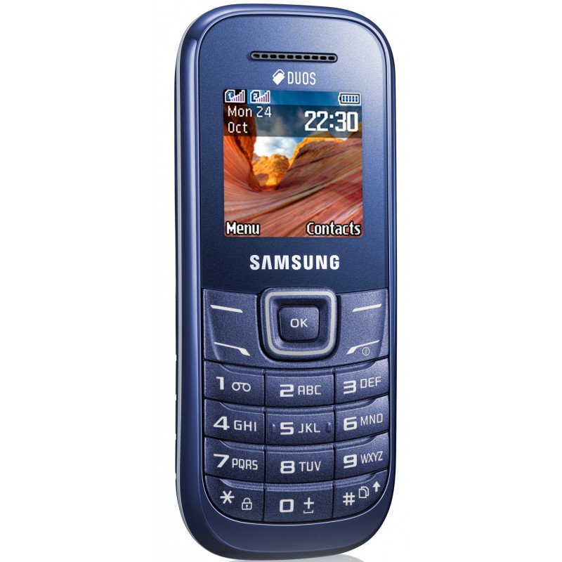 Téléphone Portable Samsung GT-E1202 / Double SIM / Bleu