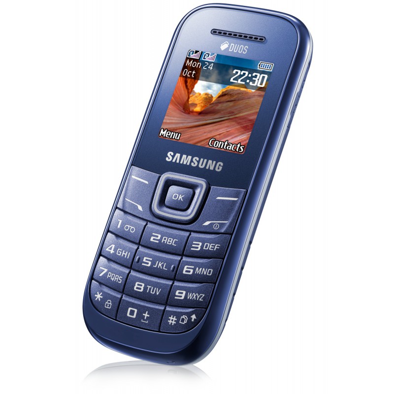 Téléphone Portable Samsung GT-E1202 / Double SIM / Bleu