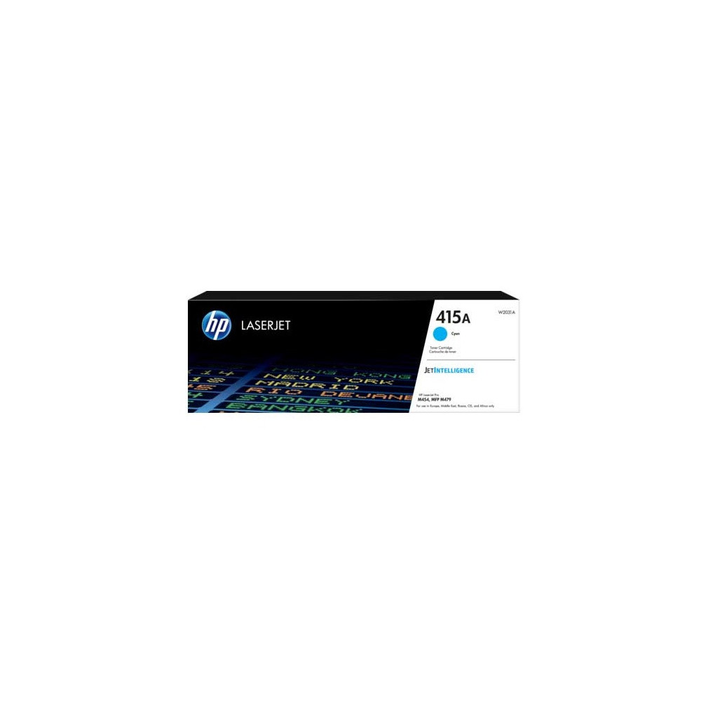 Cartouche de toner HP 415A cyan LaserJet originale / 2 100 pages W2031A