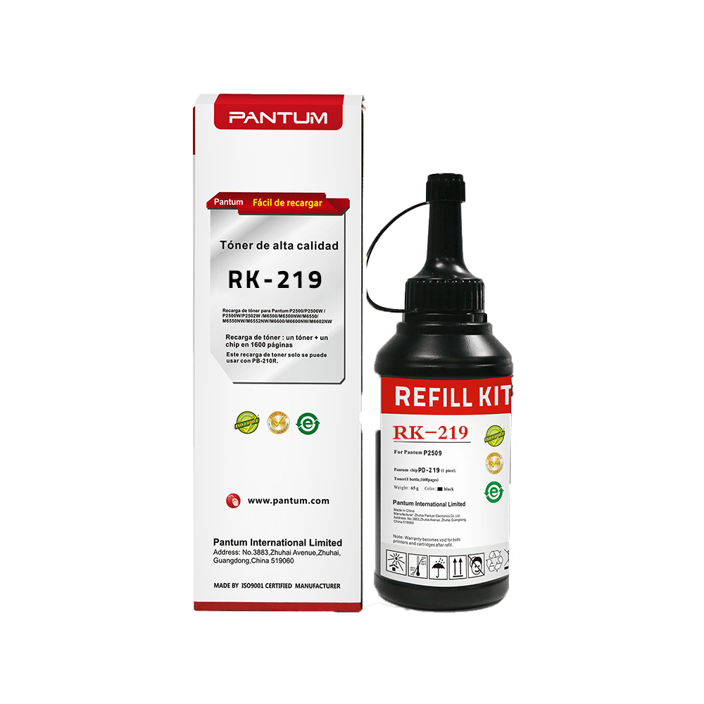 Bouteille d'encre RK-219 Pour Toner Pantum 1600 Pages