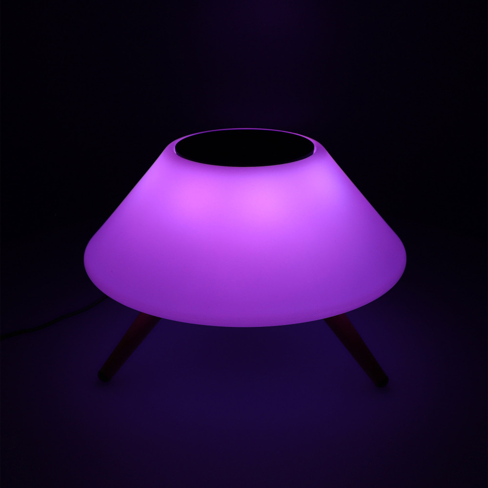 Lampe chargeur sans fil haut-parleur Bluetooth KSIX