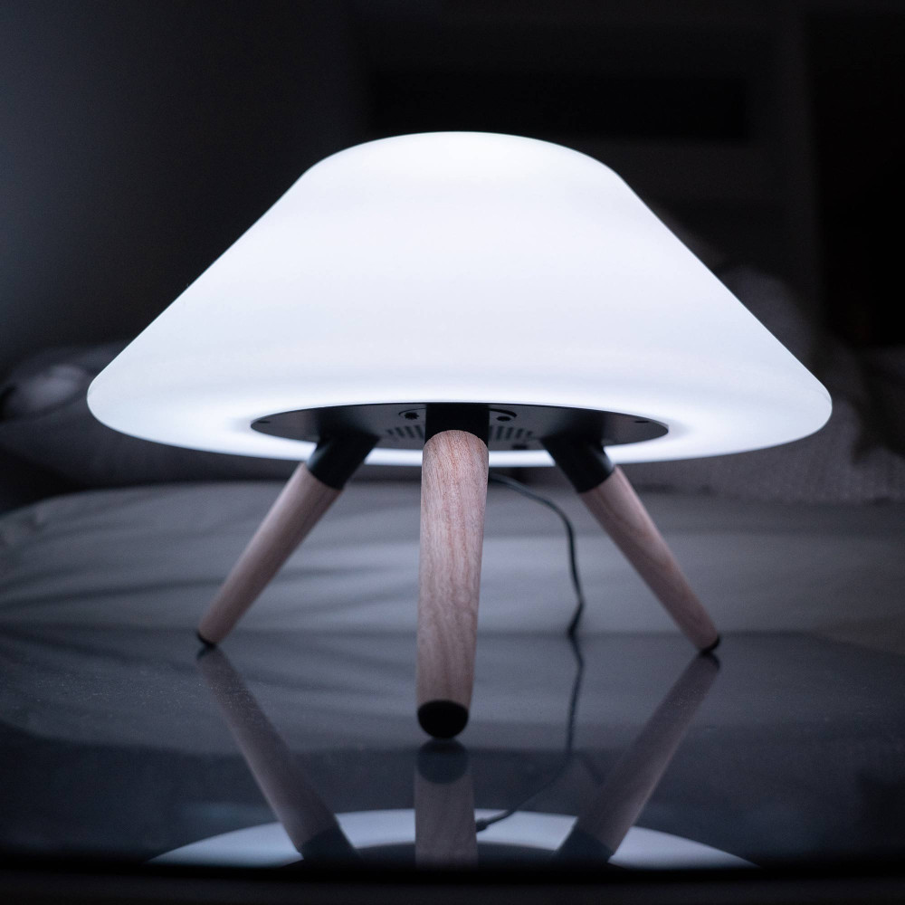 Lampe chargeur sans fil haut-parleur Bluetooth KSIX