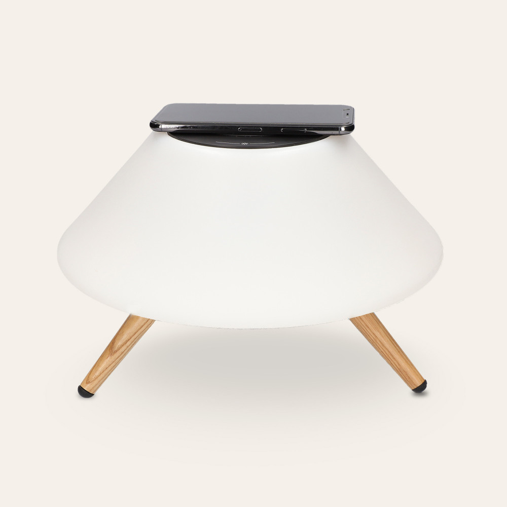 Lampe chargeur sans fil haut-parleur Bluetooth KSIX