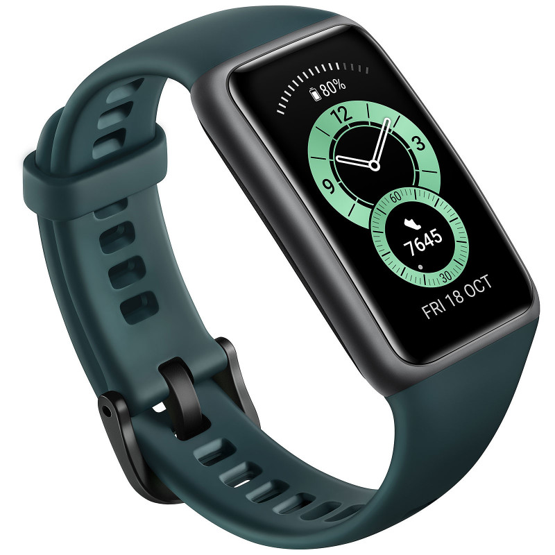 montre connectée Huawei smart band 6 vert