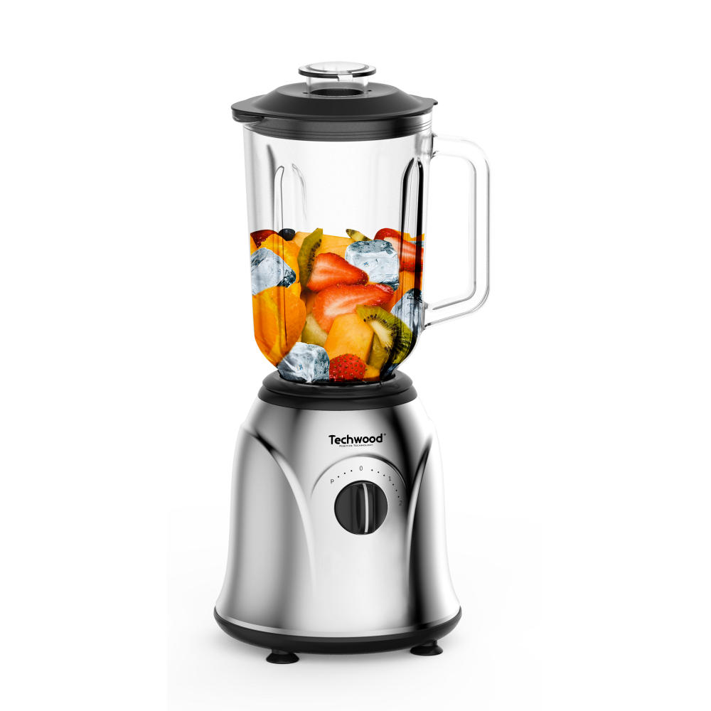 Super Blender Techwood TBLI-1060 Inox et Verre / 1.5L / 1000W