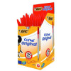 50x Stylos à bille Cristal Medium BIC / Rouge