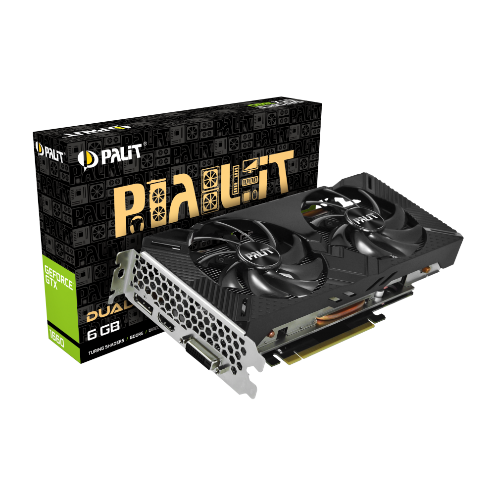 Carte graphique Palit GeForce GTX 1660 Dual / 6 Go