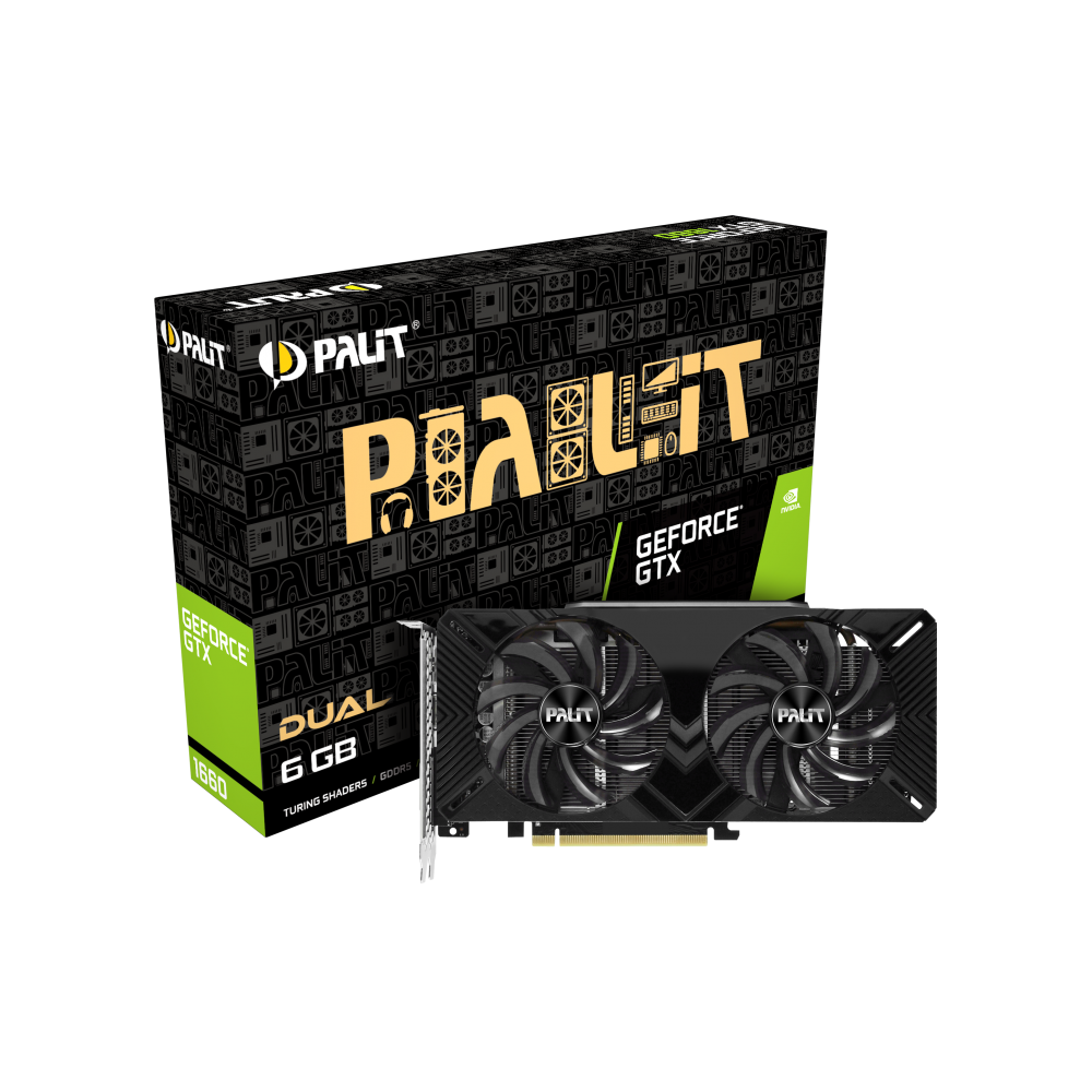Carte graphique Palit GeForce GTX 1660 Dual / 6 Go