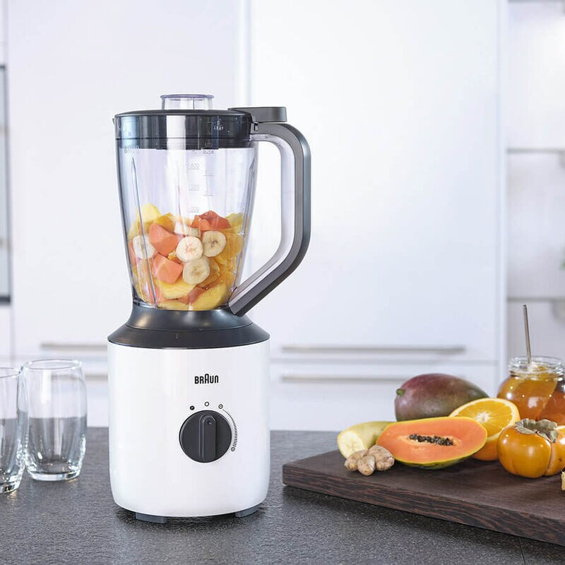 Blender Braun PowerBlend 3 JB3100 / 800W / 1.5L / Blanc