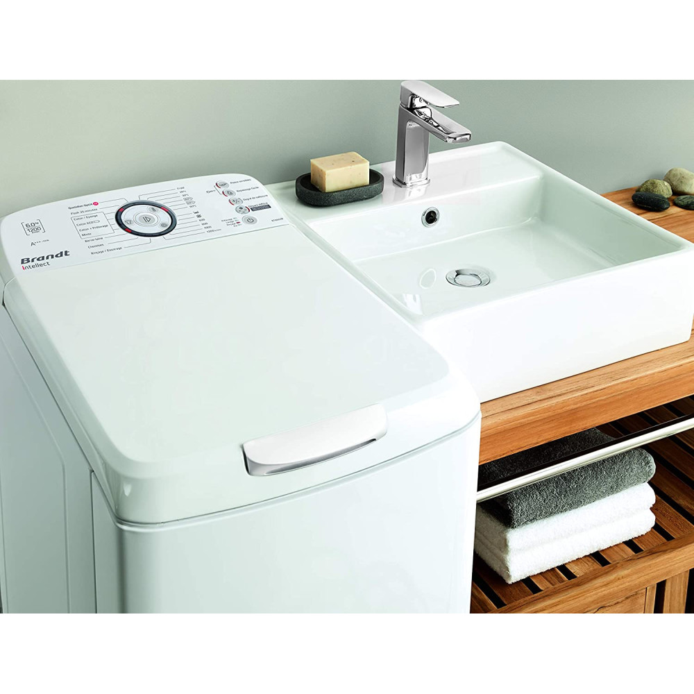 Lave linge TopLoad Brandt Intellect BT8602B / 6KG / Blanc