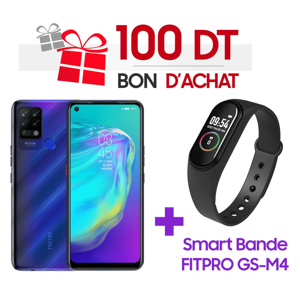 Tecno Pova Bleu - Tecno Mobile Tunisianet