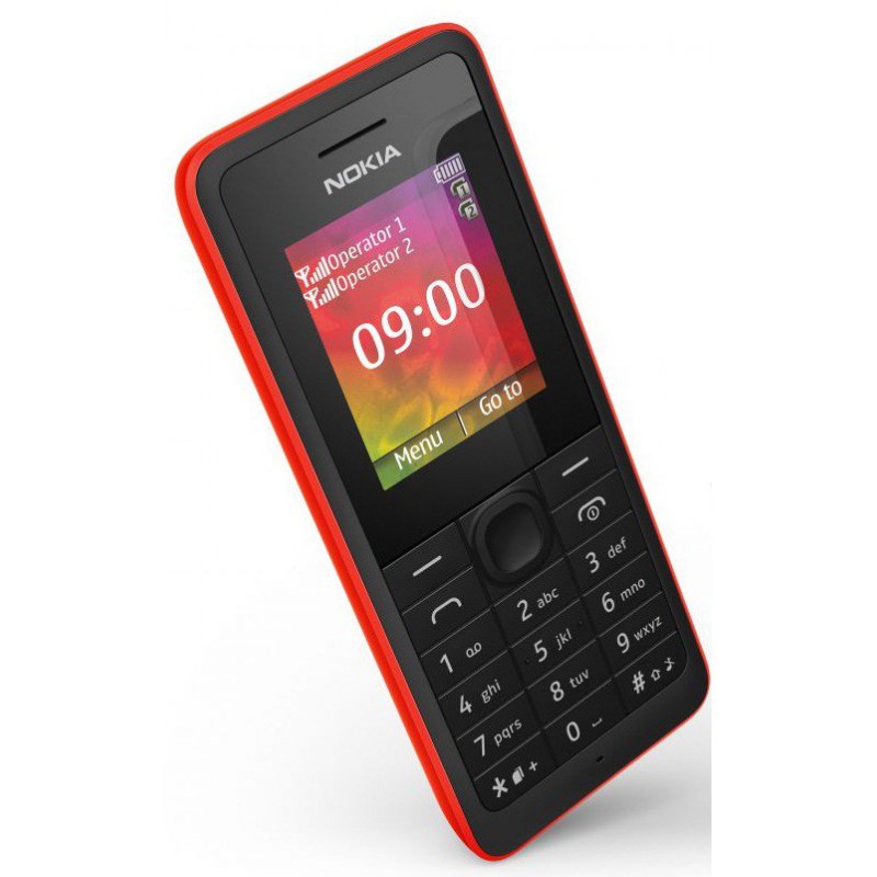 Téléphone Portable Nokia 107 / Double SIM / Rouge