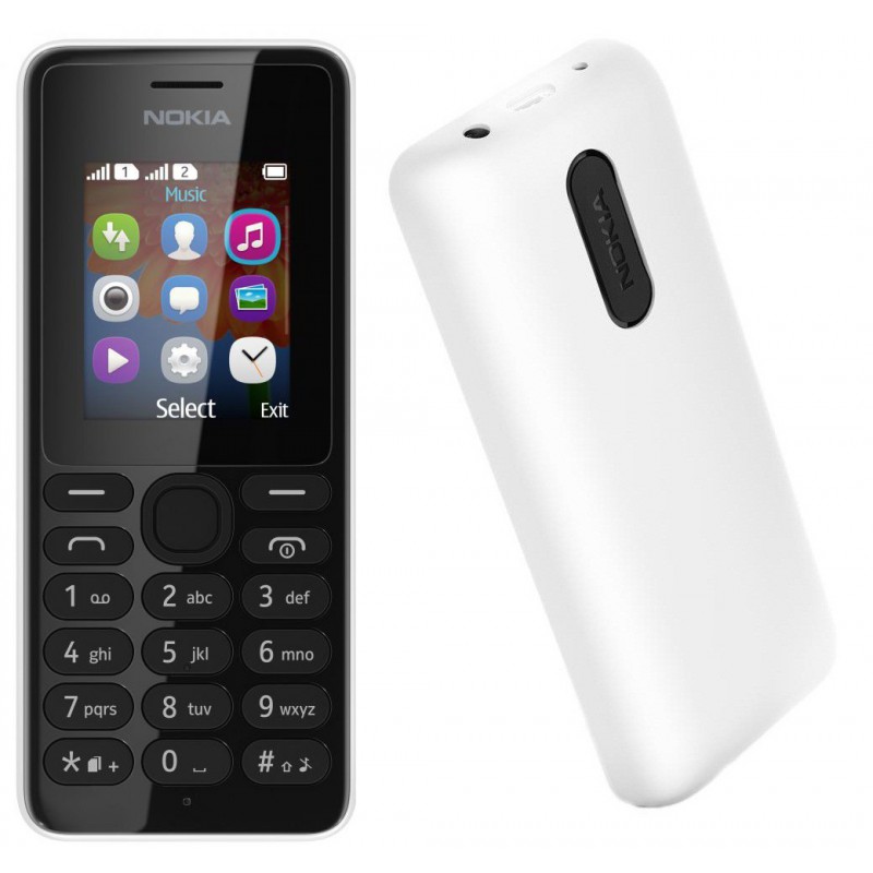 Téléphone Portable Nokia 107 / Double SIM / Blanc