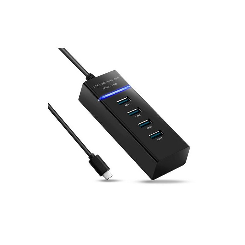 Hub USB Type C Vers 4x Ports USB 3.0